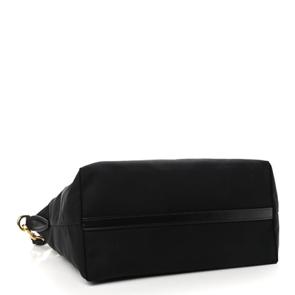 Prada Tessuto Nylon Soft Calf Shopping Tote Black 4 of 10
