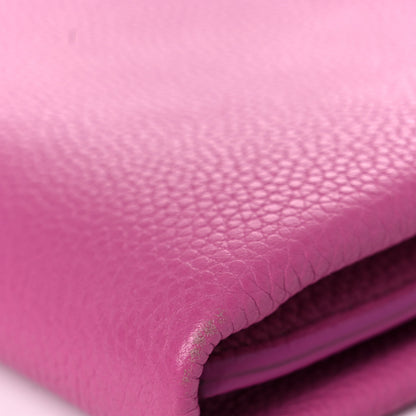 Salvatore Ferragamo Grained Calfskin Mya Flip Lock Shoulder Bag Pink 7 of 14