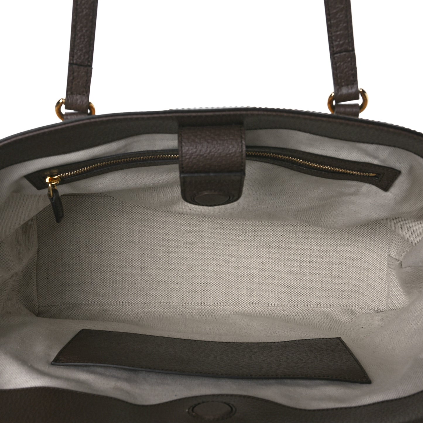 Monogram Jumbo GG Textured Dollar Calfskin Web Medium Ophidia Shopping Tote Camel Ebony