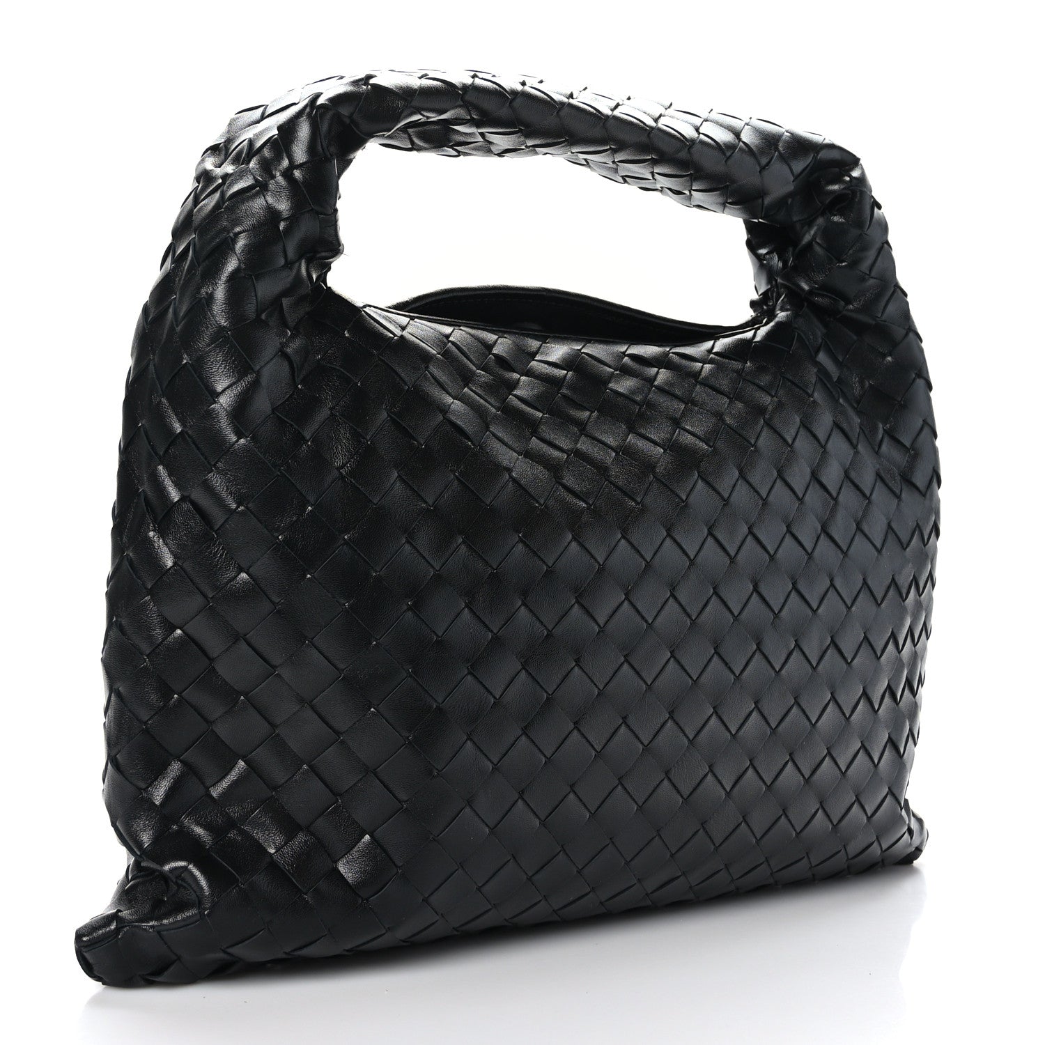 Bottega Veneta Calfskin Intrecciato Small Hop Black 3 of 8