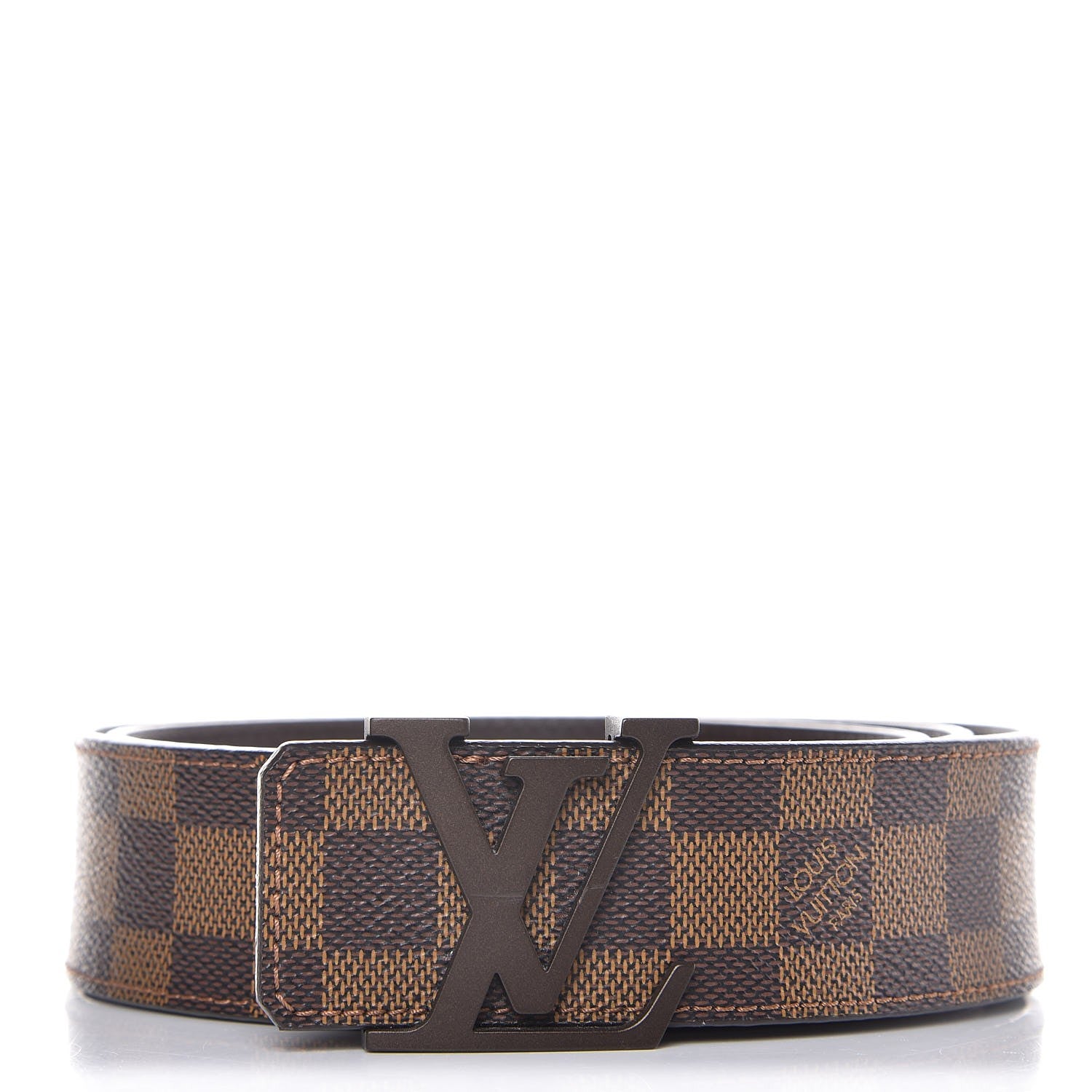 Louis Vuitton Damier Ebene 40mm LV Initiales Belt 95 38 1 of 9
