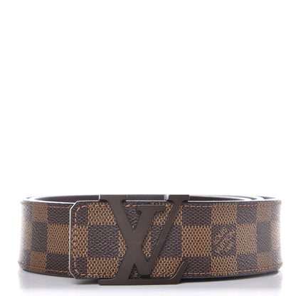 Louis Vuitton Damier Ebene 40mm LV Initiales Belt 95 38 1 of 9