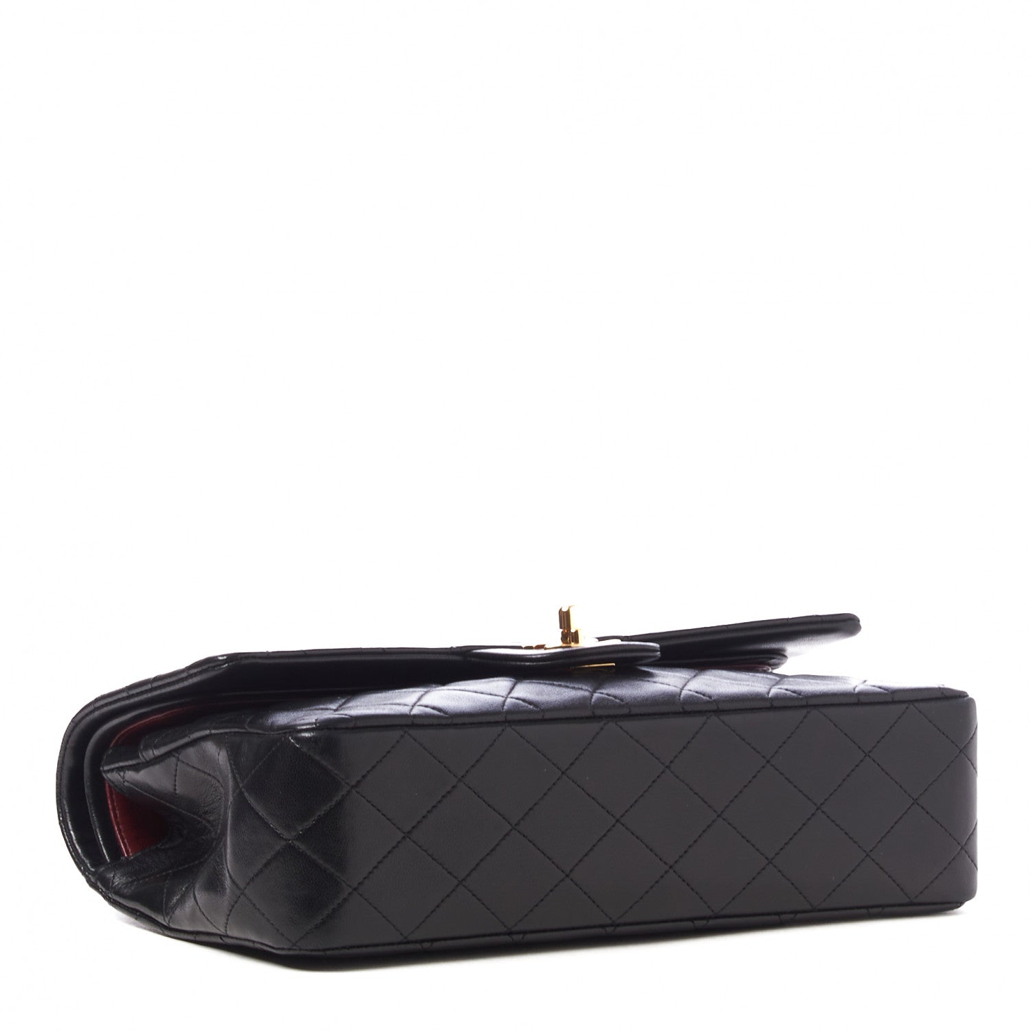 Chanel Lambskin Quilted Medium Double Flap Black 3 of 9