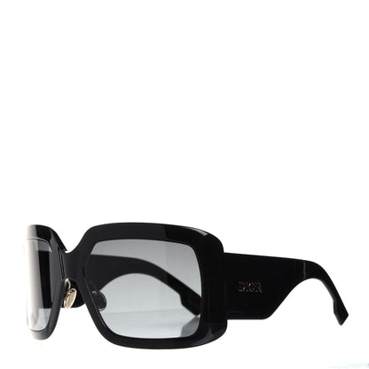Christian Dior Acetate DiorSo Light 2 Shield Sunglasses Black 1 of 7
