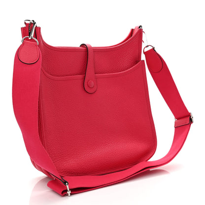 Hermes Taurillon Clemence Evelyne III PM Rose Extreme 3 of 11