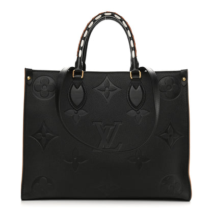 Louis Vuitton Empreinte Monogram Giant Wild At Heart Onthego MM Black 1 of 9