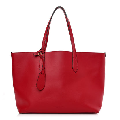 Burberry Haymarket Check Medium Reversible Tote Poppy Red 3 of 18