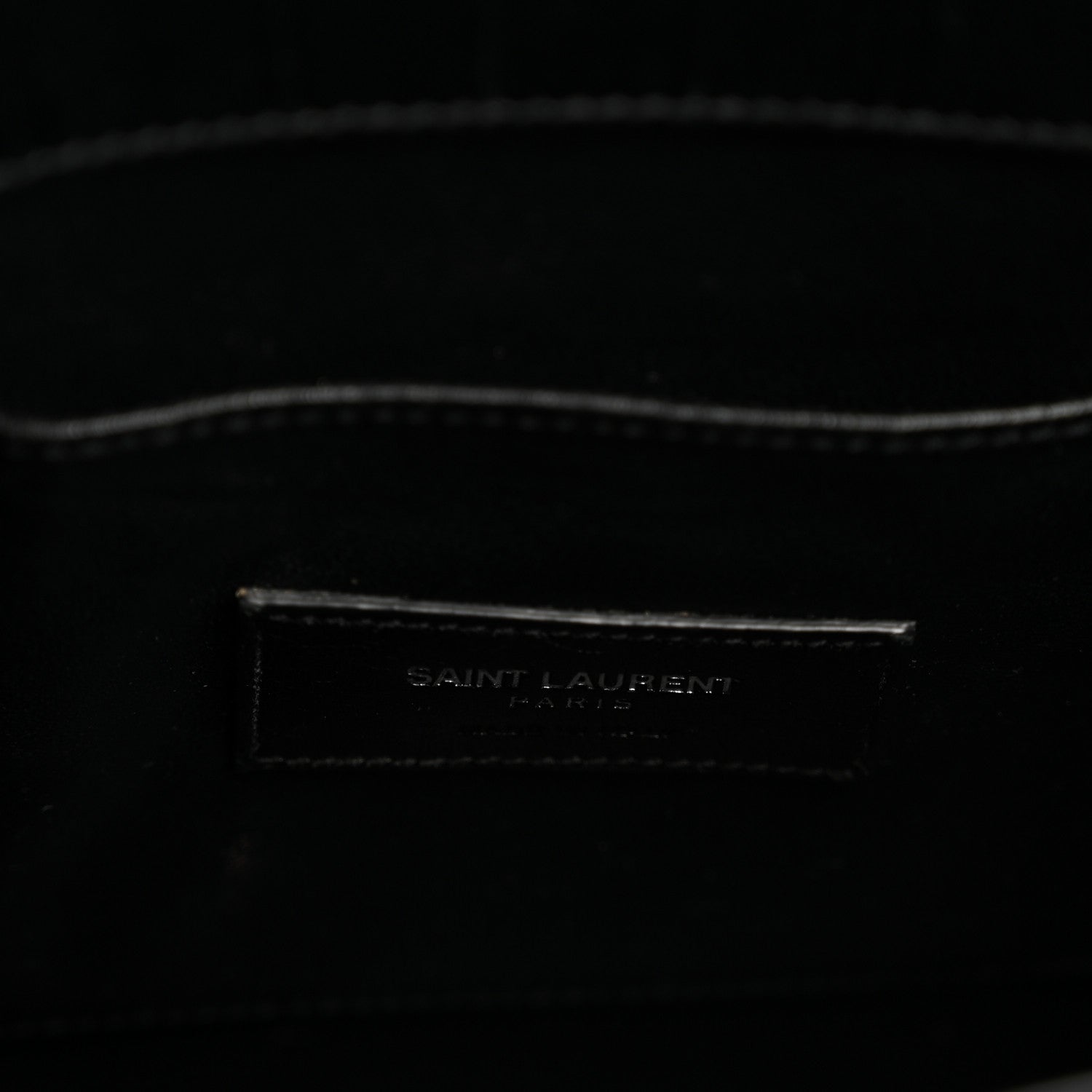 Saint Laurent Calfskin Crocodile Embossed Baby Sac De Jour Black 6 of 14