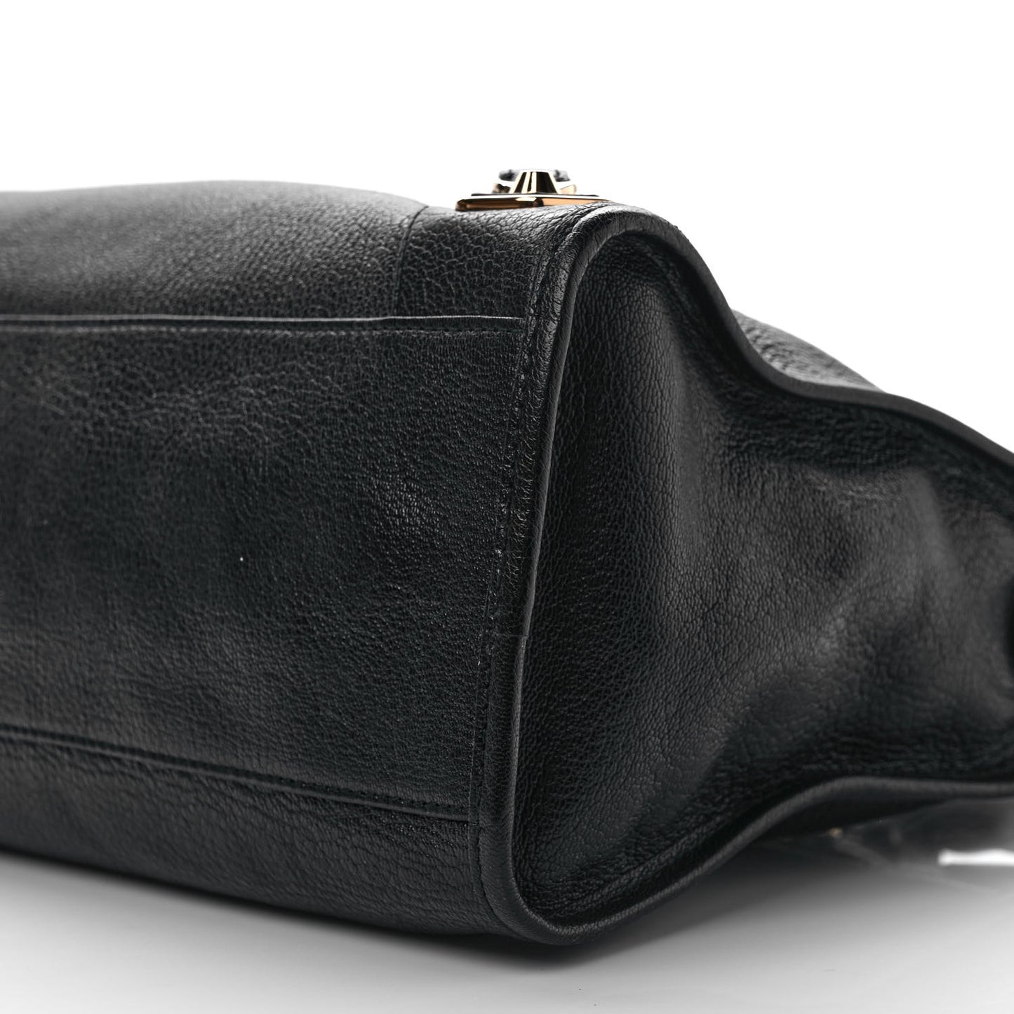 Chevre Gold Metallic Edge Hardware City Black