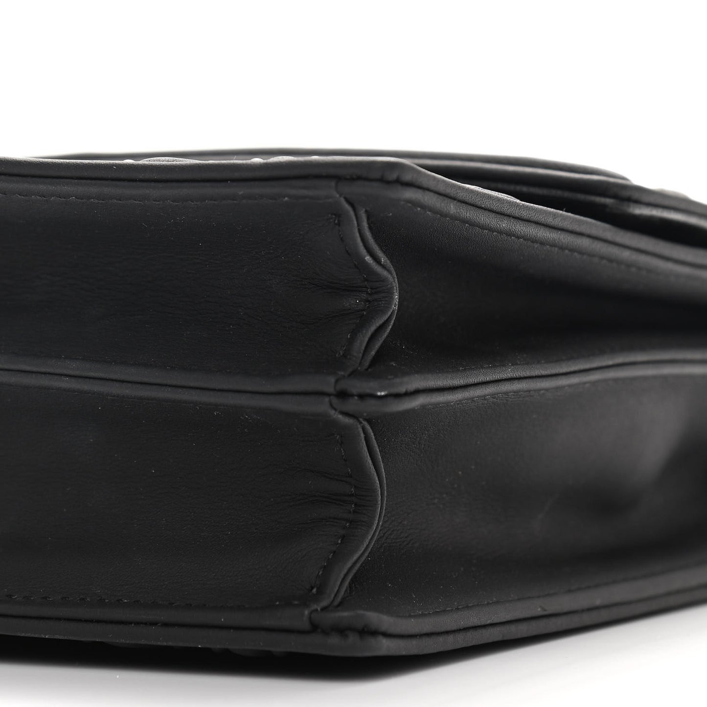 Ultra Matte Calfskin Studded Vertical Diorama Black