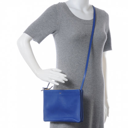 Celine Leather Trio Crossbody Bag Royal Blue 2 of 8