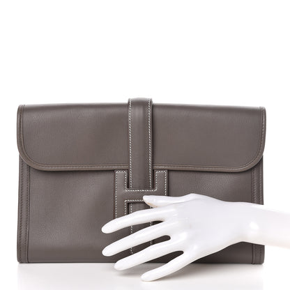 Hermes Swift Jige PM Clutch Etain 2 of 16