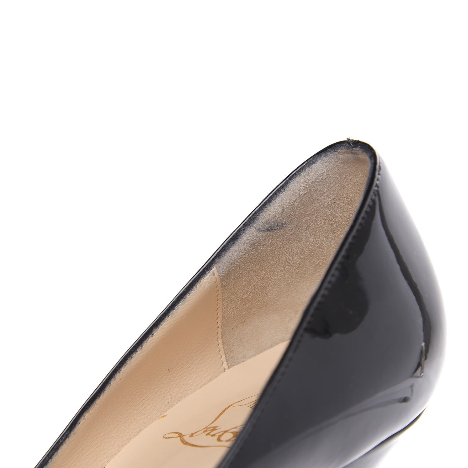 Christian Louboutin Patent Yoyospina 100 Pumps 38.5 Black 9 of 11