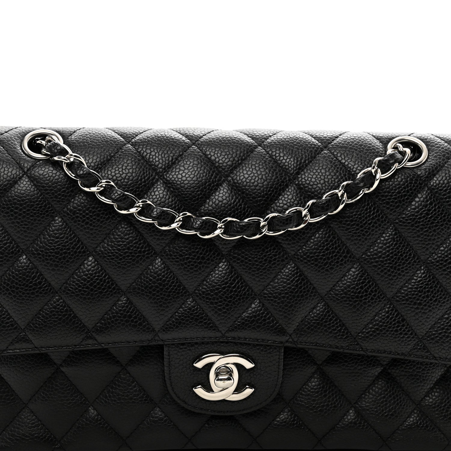 Chanel Caviar Quilted Medium Double Flap Black 5 of 11