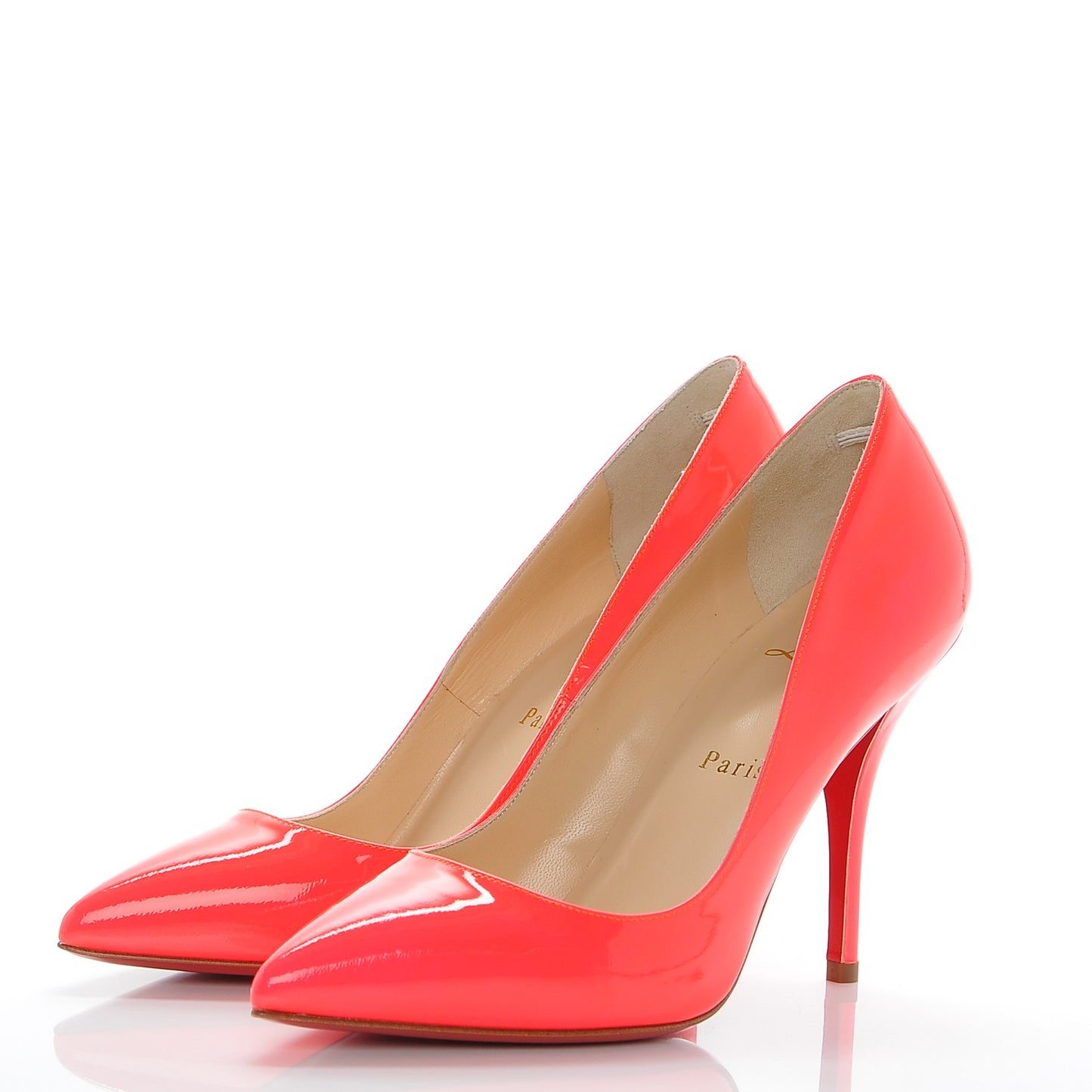 Patent Batignolles 100 Pumps 36 Fluo Rose Paris