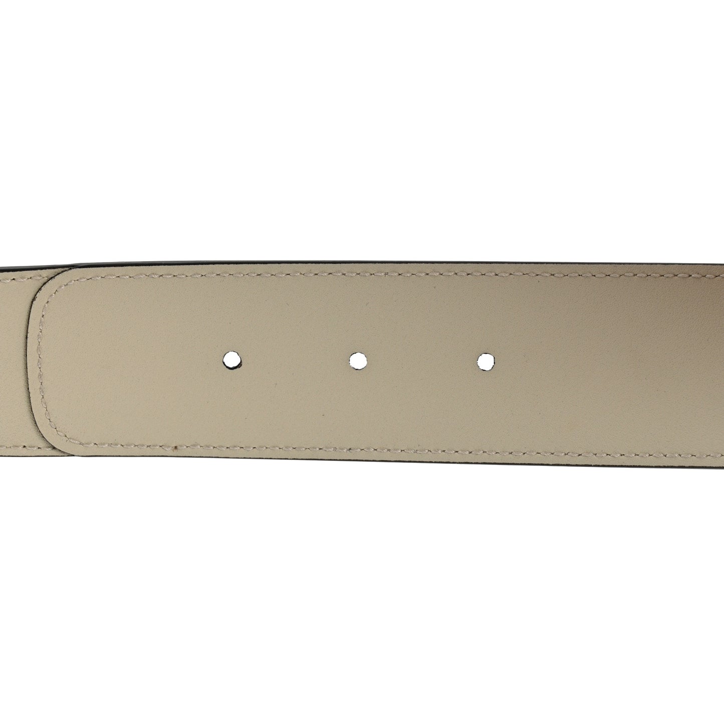 GG Supreme Monogram Berry Textured Dollar Calfskin Double G 40mm Belt 80 32 Beige Ebony Light Copper Mystic White