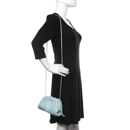 Bottega Veneta Nappa Intrecciato The Mini Pouch Topazio Silver 2 of 11