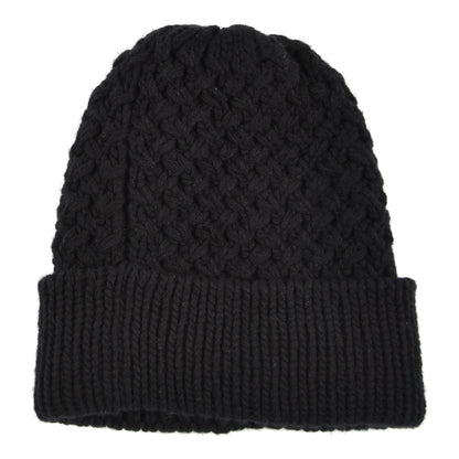 Chanel Wool Cashmere CC Beanie Hat Black White 2 of 4