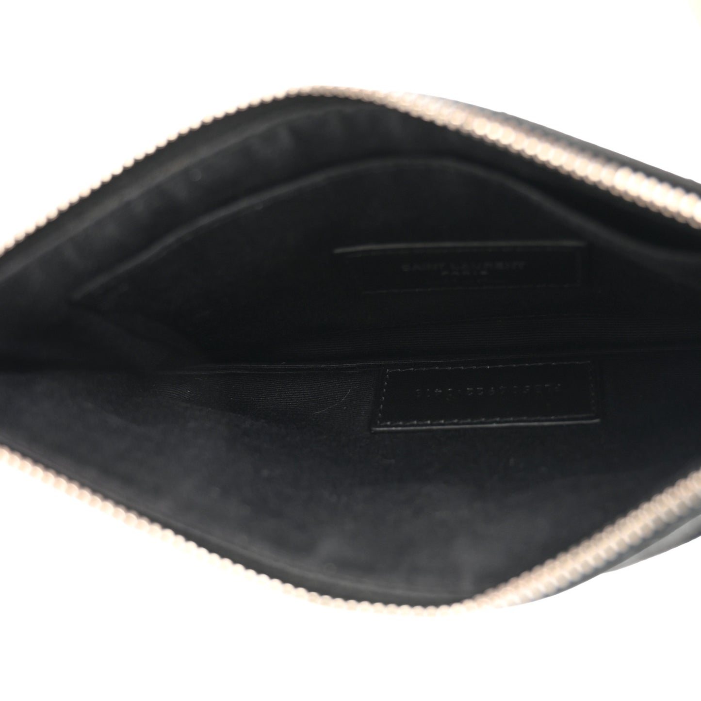 Grain De Poudre Chevron Monogram Bill Pouch Black