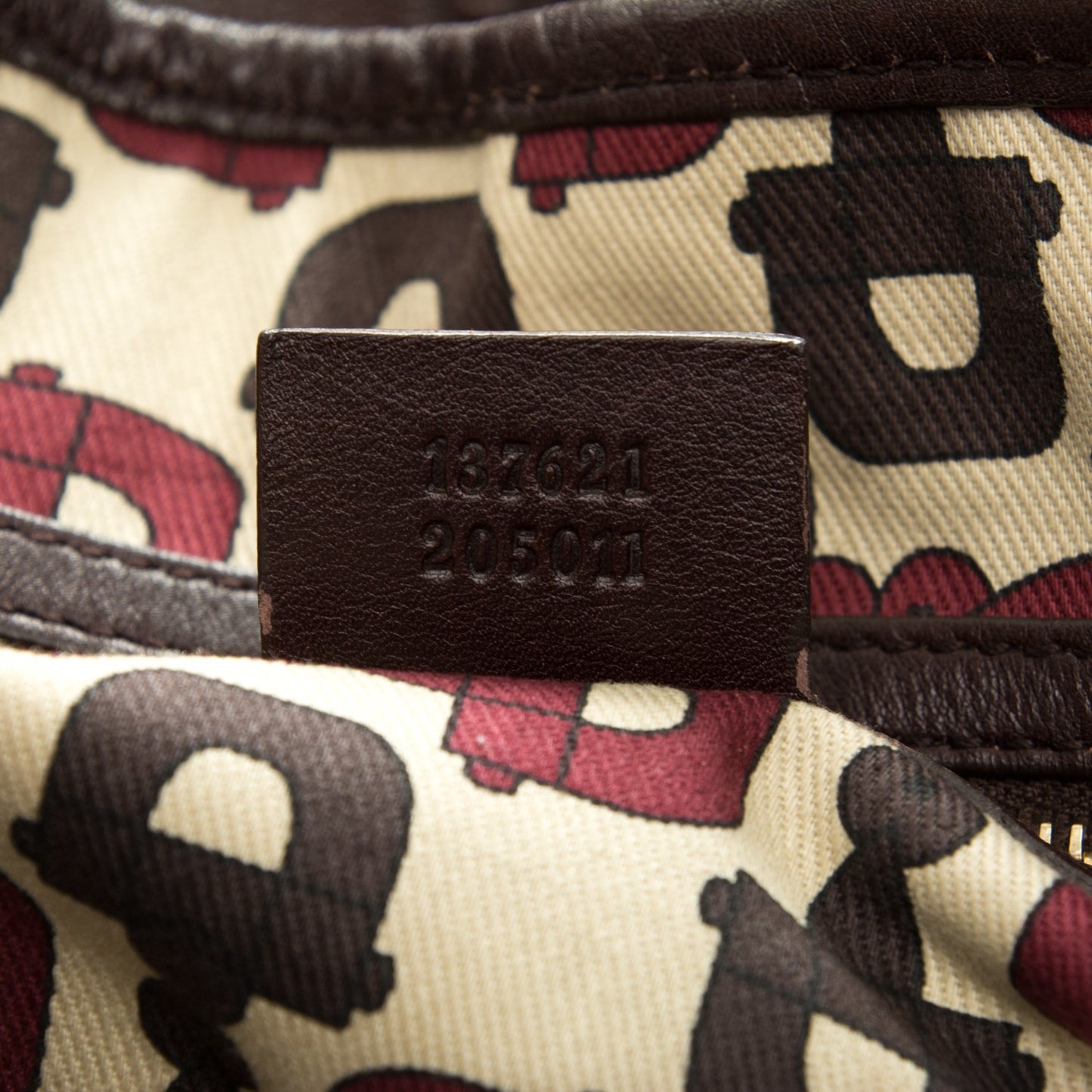 Guccissima Medium Pelham Shoulder Bag Dark Brown