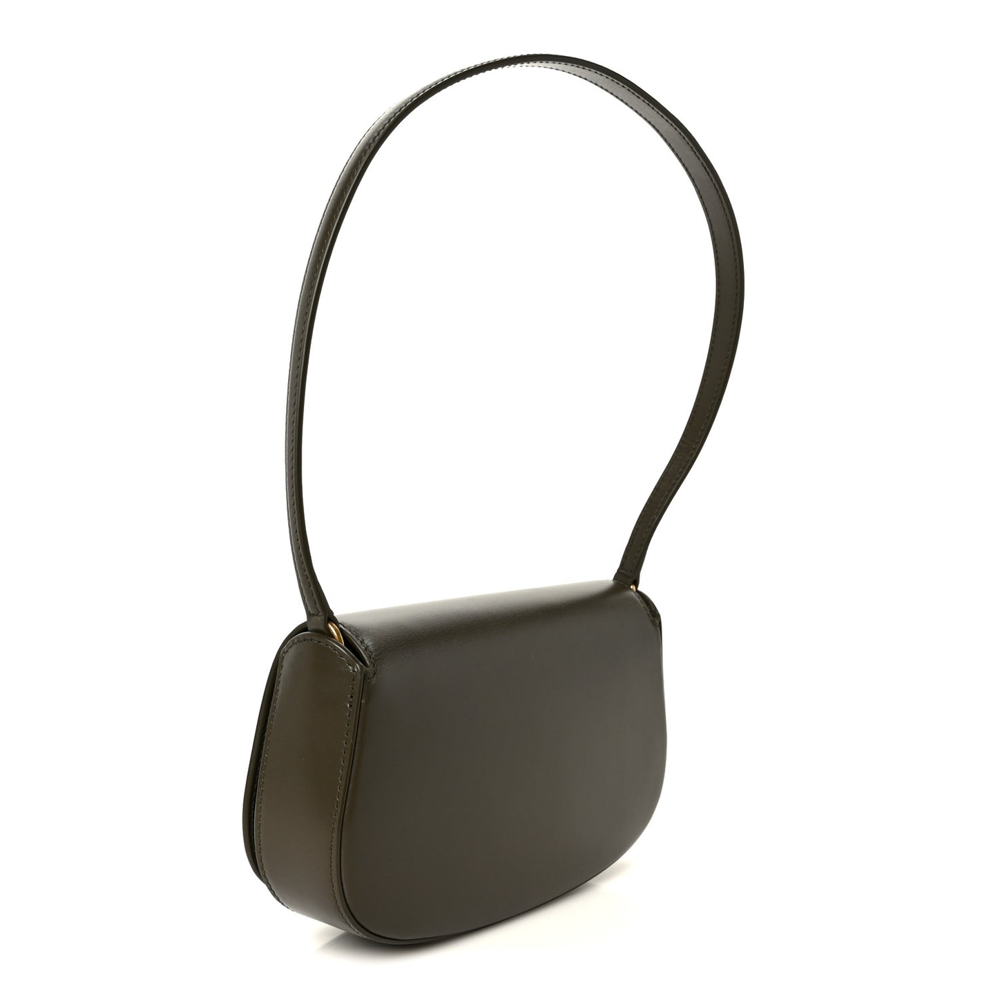 Box Calfskin Mini Voltaire Shoulder Bag  Deep Musk