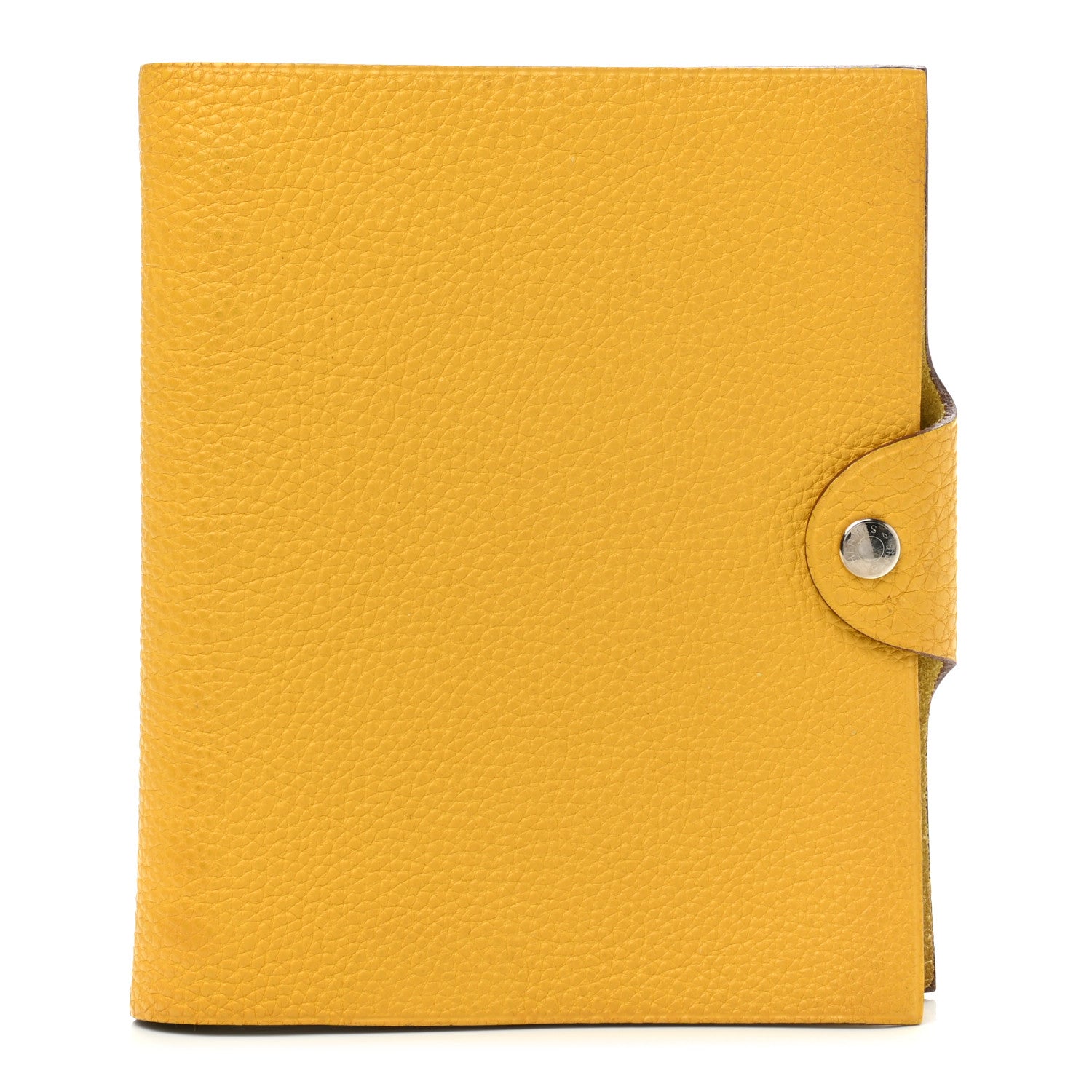 Hermes Togo Ulysse PM Notebook Cover Jaune Ambre 1 of 6