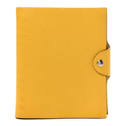 Hermes Togo Ulysse PM Notebook Cover Jaune Ambre 1 of 6