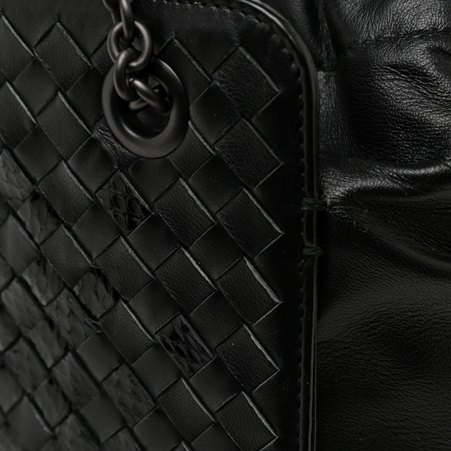 Bottega Veneta Nappa Ayers Intrecciato Small Tote Nero Black 13 of 18