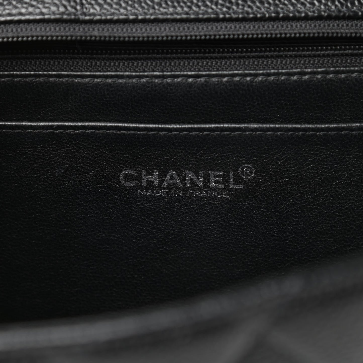 Caviar Quilted Jumbo Single Flap Black