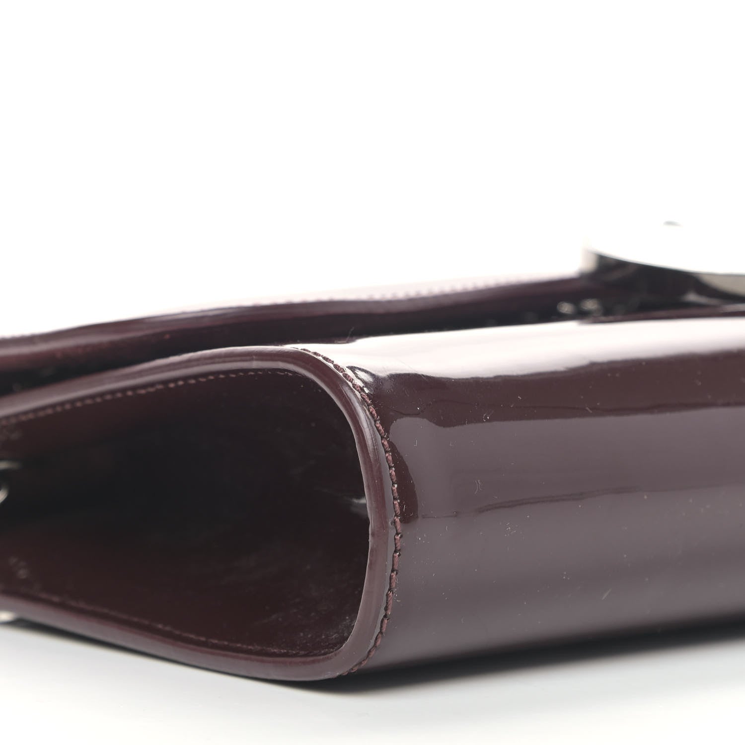 Christian Louboutin Patent Riviera Clutch Lie De Vin 7 of 11