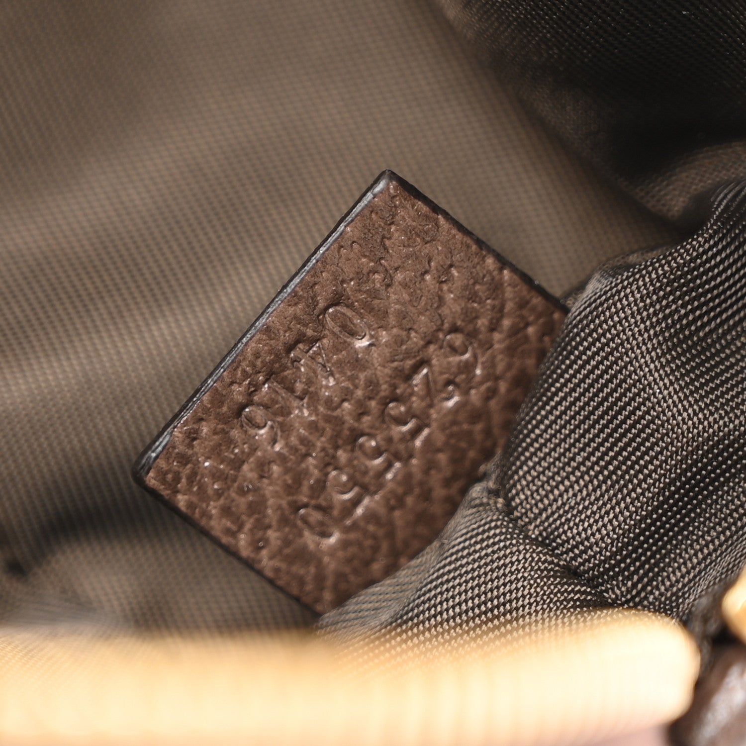 Gucci GG Supreme Monogram Textured Calfskin Web Medium Ophidia Cosmetic Case Beige Ebony New Acero 7 of 9