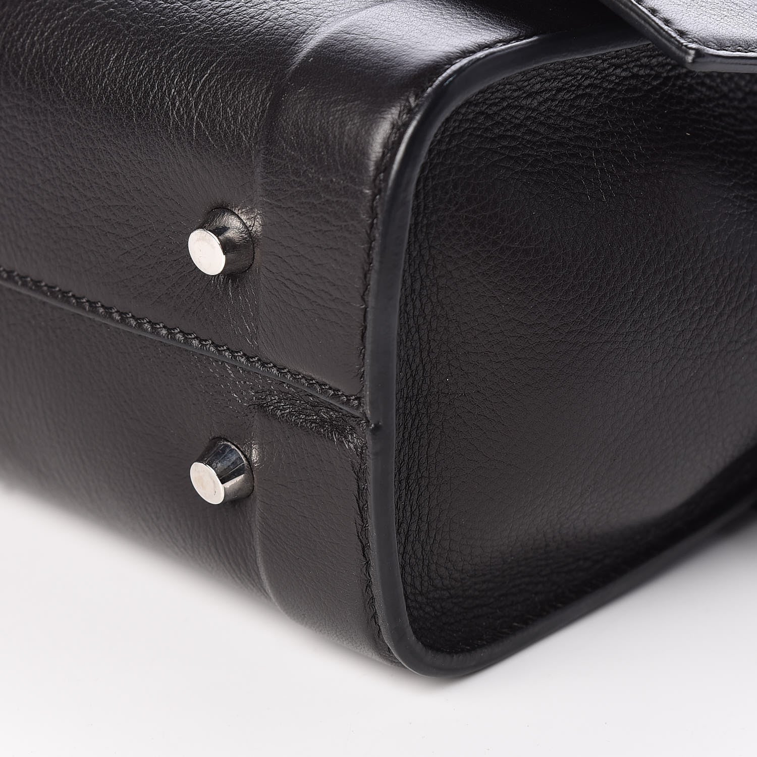 Givenchy Grained Calfskin Small Shark Lock Satchel Dark Brown 9 of 10