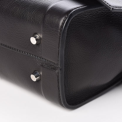 Givenchy Grained Calfskin Small Shark Lock Satchel Dark Brown 9 of 10