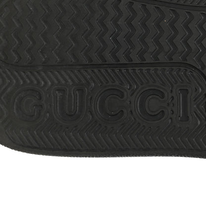 Gucci Calfskin GG Tennis Embossed Perforated Mens Interlocking G 55mm Sneakers 8.5 Black White 7 of 10