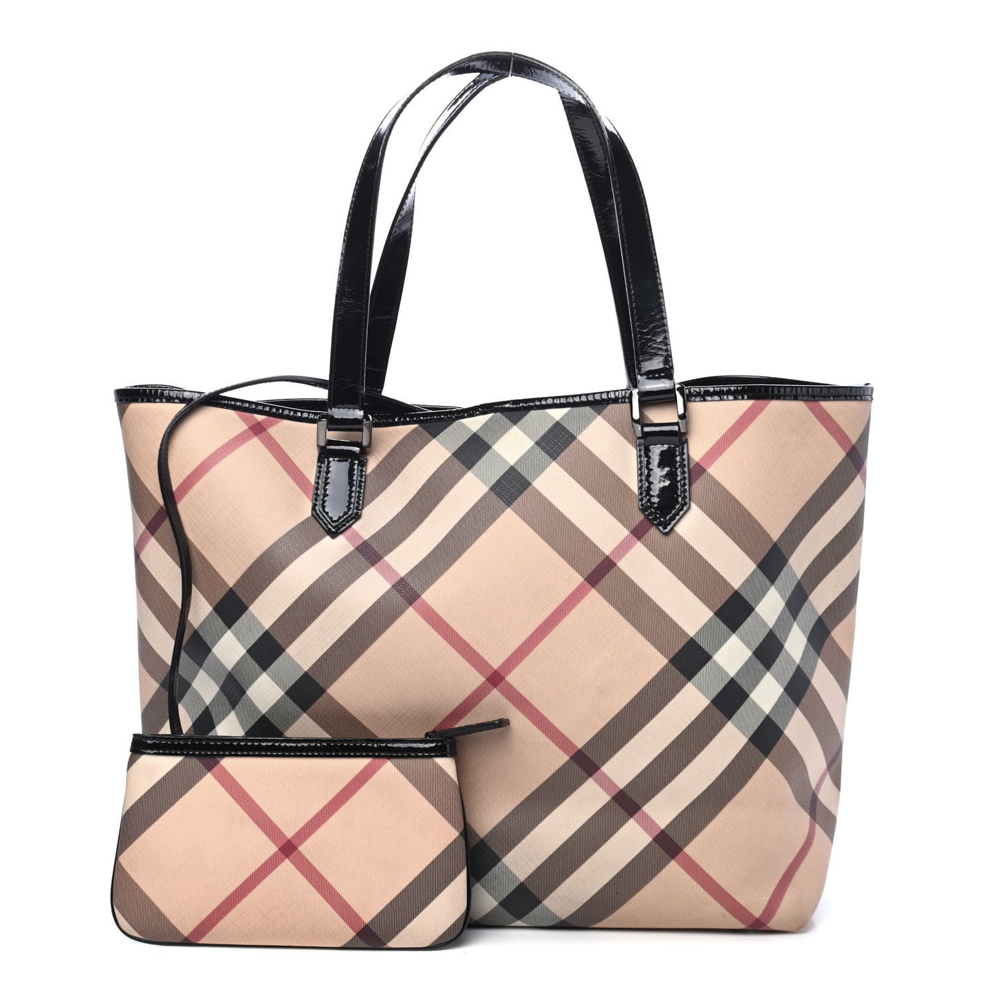 Nova Check Large Nickie Tote Black