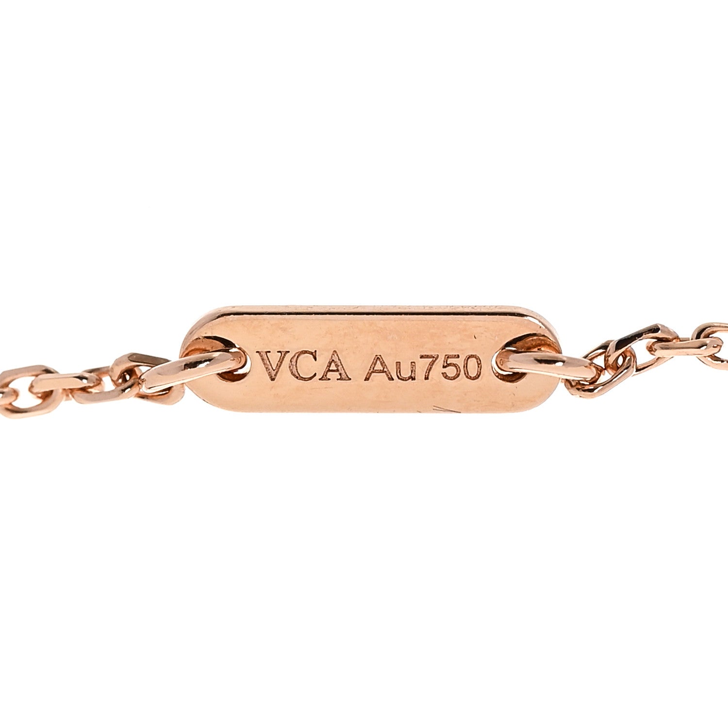 Van Cleef & Arpels 18K Rose Gold Carnelian Sweet Alhambra Heart Bracelet 3 of 4