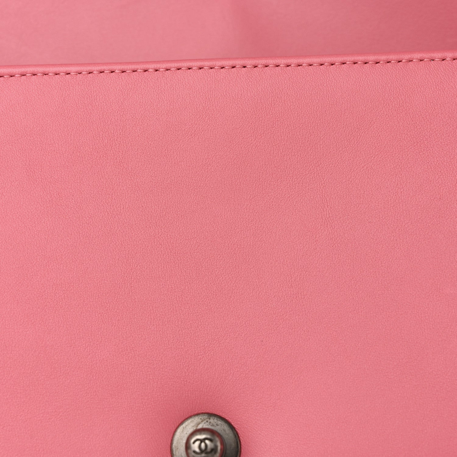 Chanel Calfskin Chevron Quilted Medium Boy Flap Pink 14 of 17