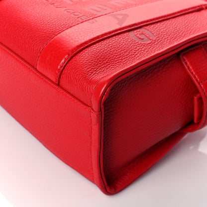 Marc Jacobs Grained Calfskin Small The Tote Bag Red 9 of 9