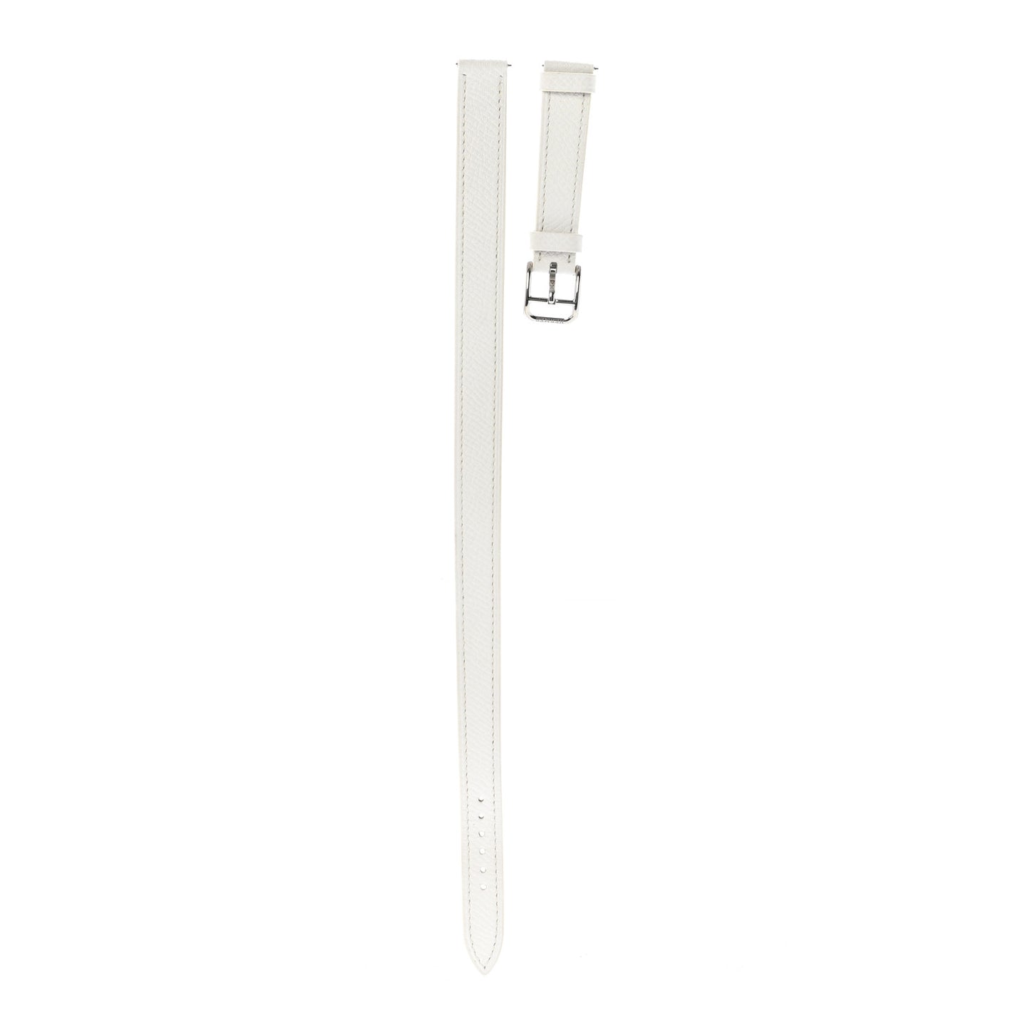 Epsom Heure H Hour Watch PM Double Tour Strap White