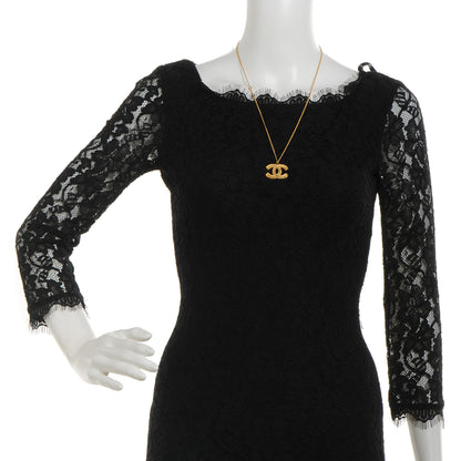 Chanel Metal CC Necklace Matte Gold 2 of 5