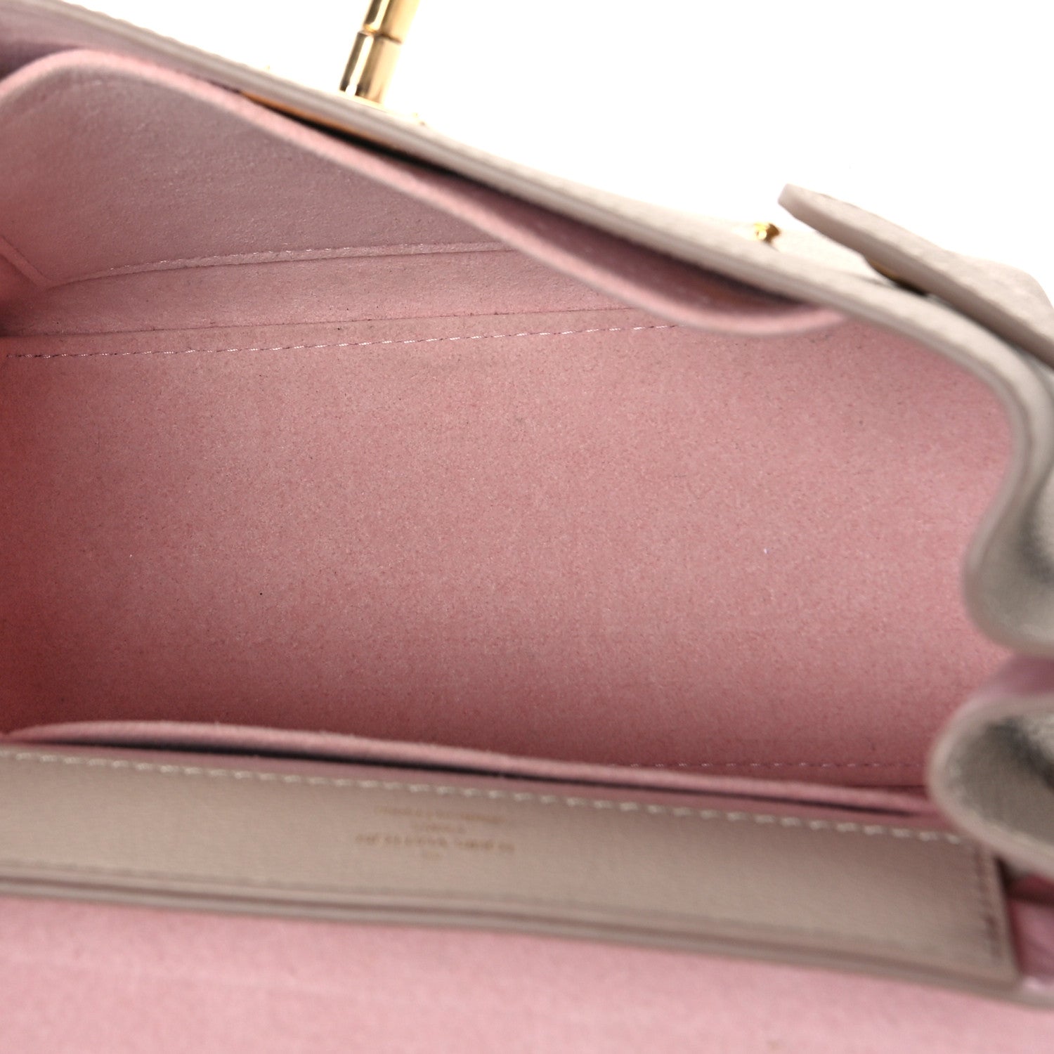 Louis Vuitton Soft Calfskin Mini Lockme Ever Greige 5 of 8