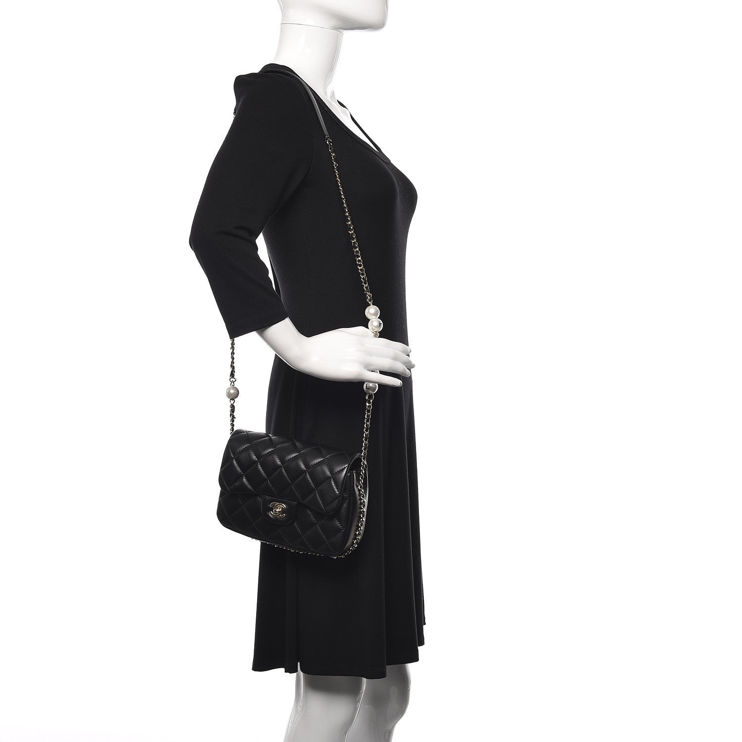 Chanel Lambskin Quilted Small My Precious Flap Black 2 of 11