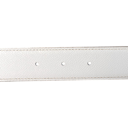 Hermes Epsom Belt 38mm 90 36 Bleu Indigo White Orange 3 of 7