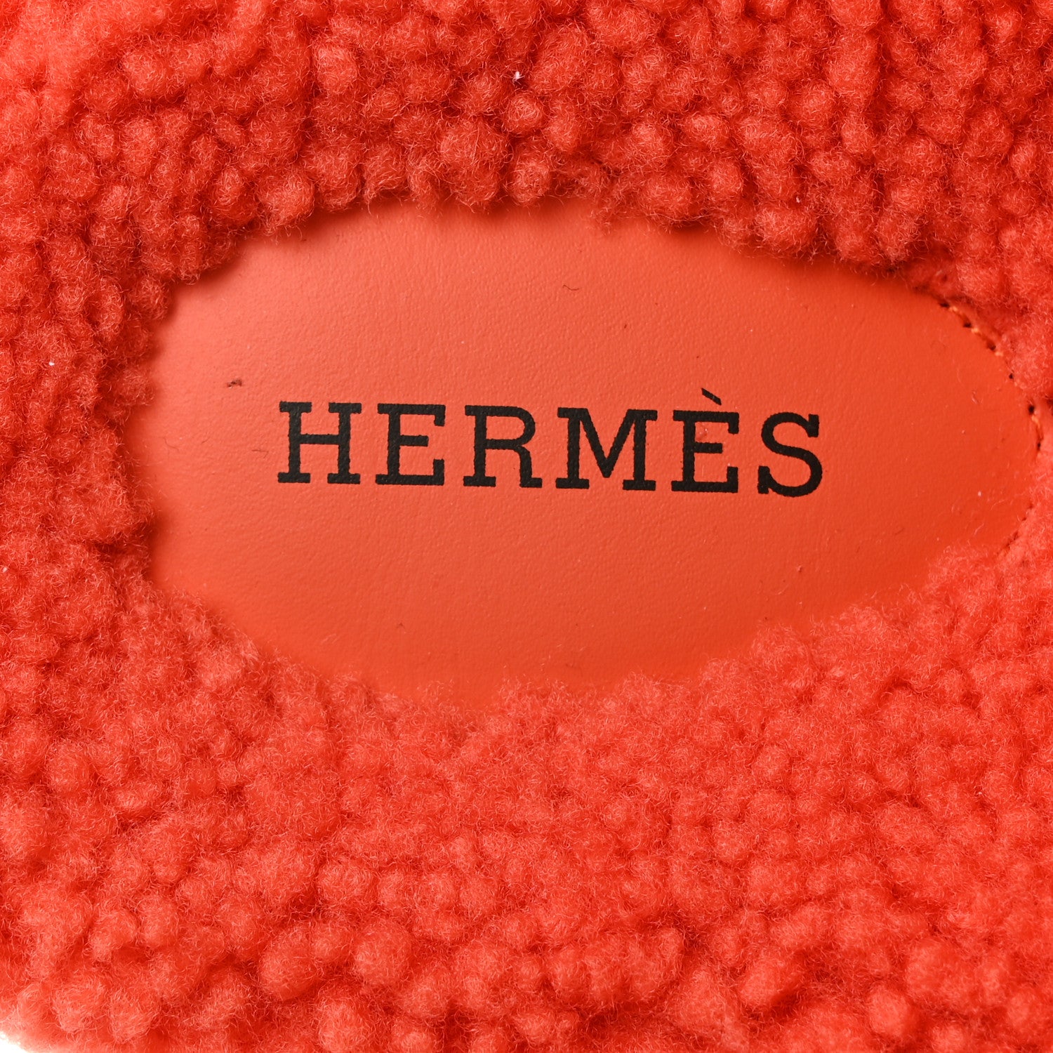 Hermes Woolskin Womens Chypre Sandals 39 Orange 6 of 11