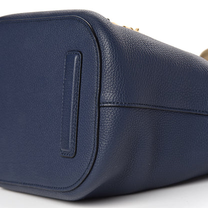 Gucci Soft Grained Calfskin Small Jackie Bucket Bag Classic Blue Marine 11 of 13