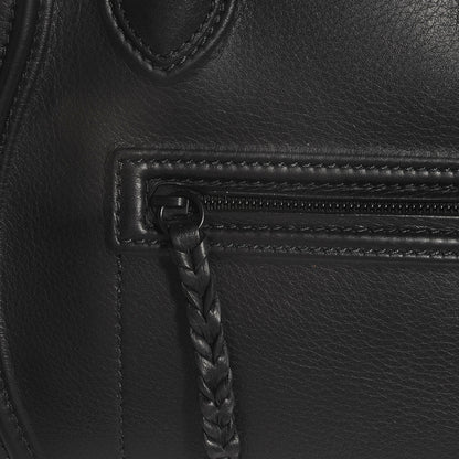 Celine Drummed Leather Large Phantom Luggage Black 6 of 9