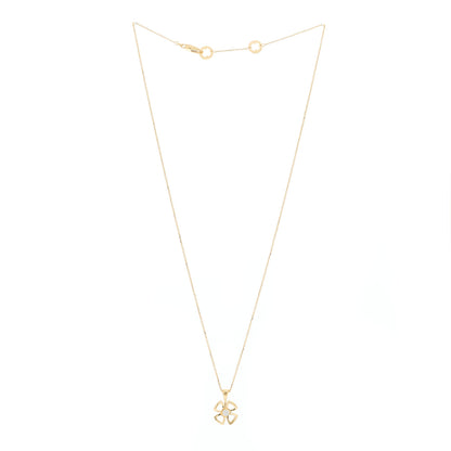 Bulgari 18K Rose Gold Diamond Fiorever Pendant Necklace 2 of 6
