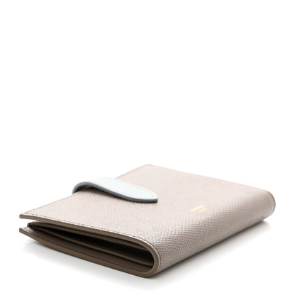 Celine Grained Calfskin Small Multifunction Strap Wallet Pebble Mineral 4 of 8