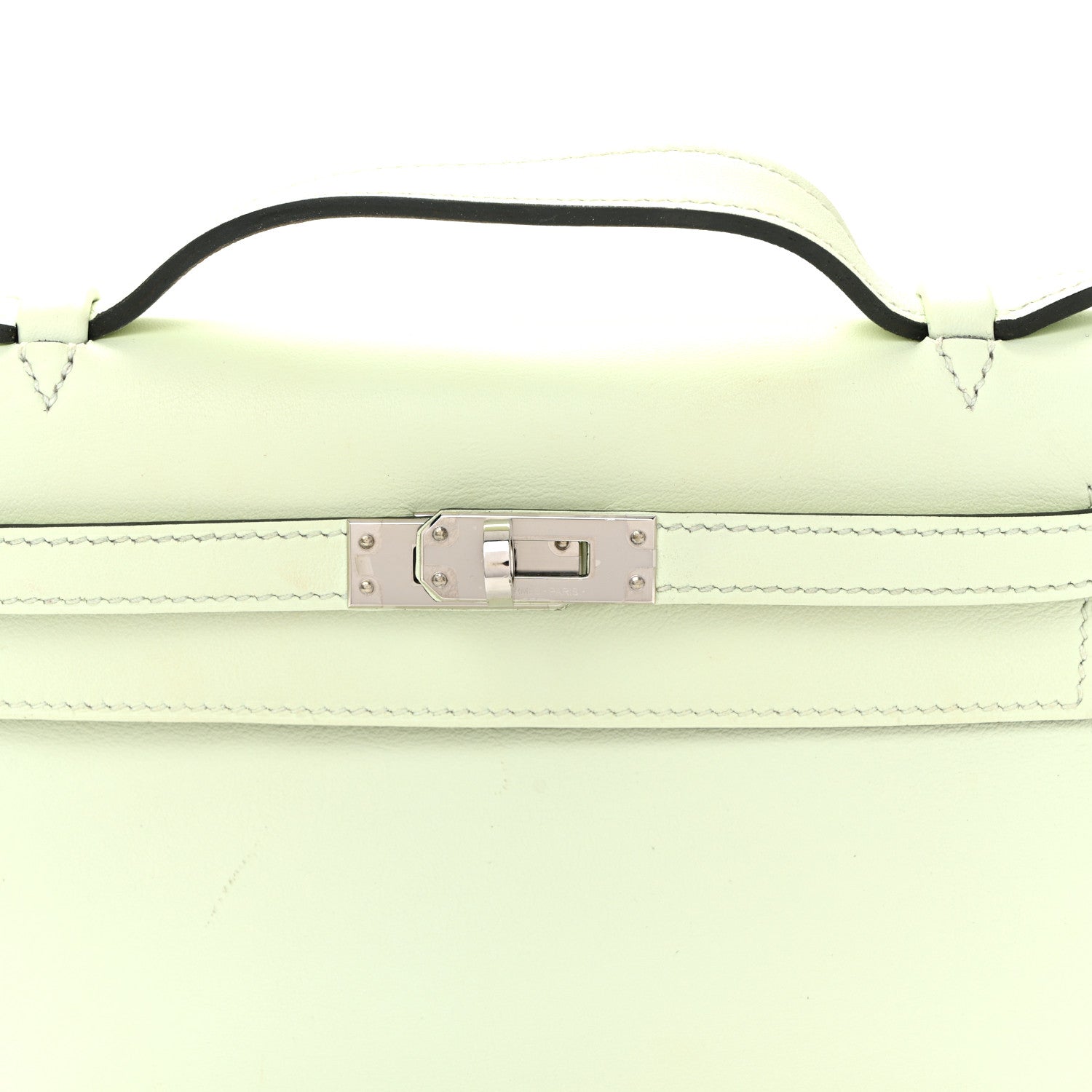 Hermes Swift Kelly Pochette Clutch Vert Fizz 8 of 12