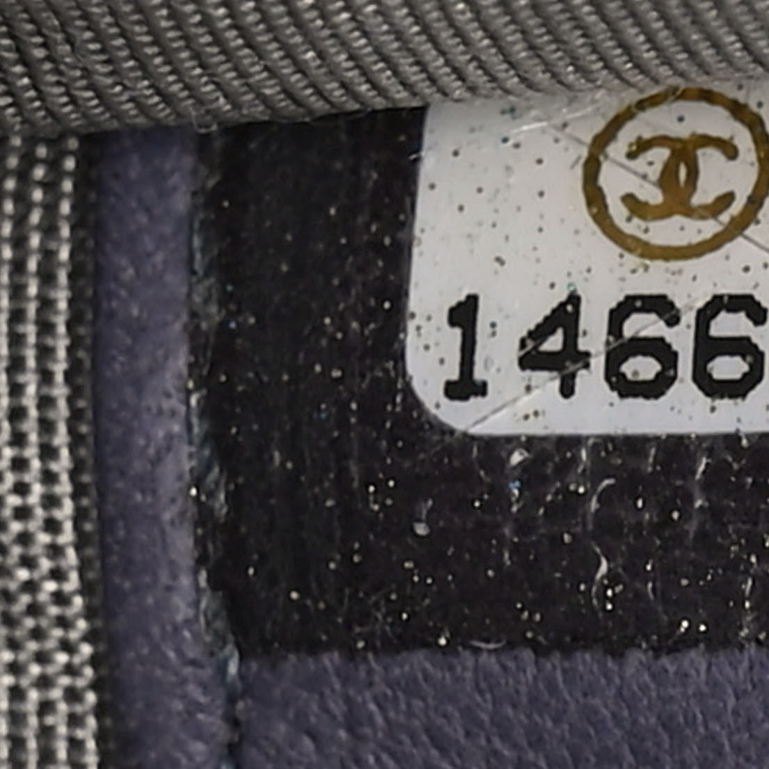 Lambskin Timeless CC Wallet on Chain WOC Light Purple